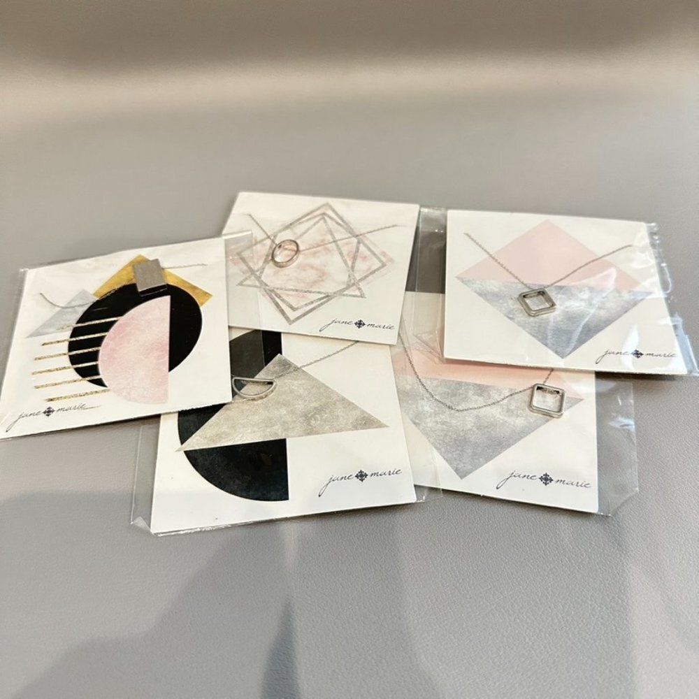 5 NEW Jane Marie Necklaces - Lot of Five New In Package Necklaces